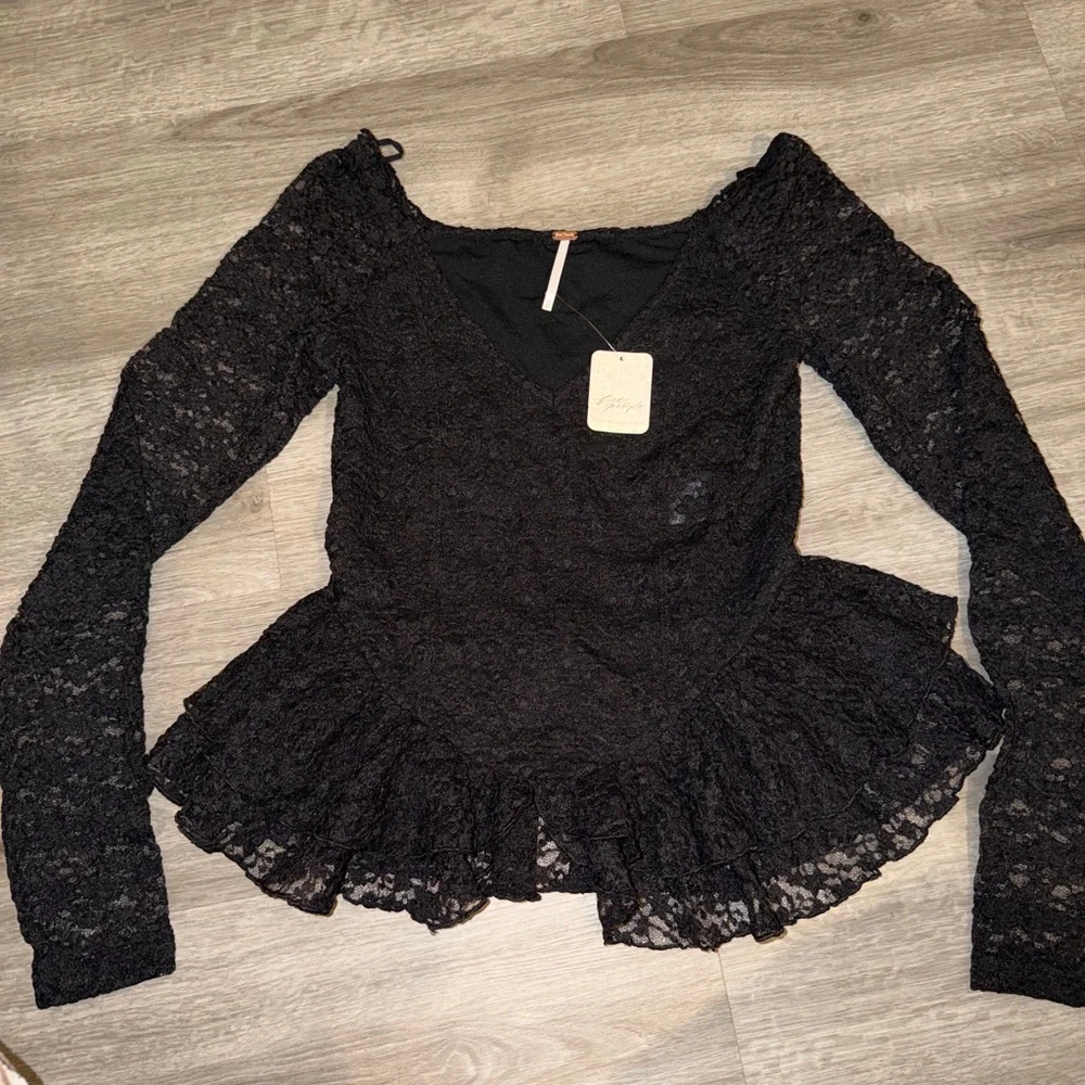 Free People Stella long sleeve top